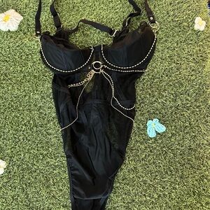 Honey Birdette Sana Black Bodysuit